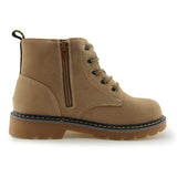 Kids Lace-Up Ankle Boots Boy Girl Outdoor Workboots