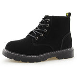 Kids Lace-Up Ankle Boots Boy Girl Outdoor Workboots