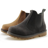 Kids Slip-On Ankle Boots Boy Girl Outdoor Workboots(Toddlers/Kids/Youth)
