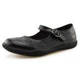 Girl's Classic Black Back to School Uniform Dress Shoes