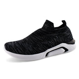Men Knit  Lace-up Walking Sport Sneaker Shoe