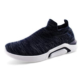Men Knit  Lace-up Walking Sport Sneaker Shoe