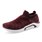 Men Knit  Lace-up Walking Sport Sneaker Shoe