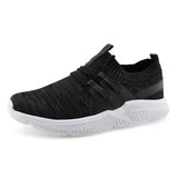 Men Knit Lace-up Walking Sport Shoe