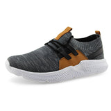 Men Knit Lace-up Walking Sport Shoe