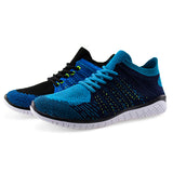 Men Knit Lace-up Walking Sport Shoe