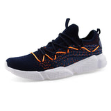 Men Knit Lace-up Walking Sport Shoe