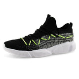 Men Knit Lace-up Walking Sport Shoe