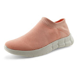 Women Walking Athletic Shoes Breathable Casual Running Knit Slip on Sneakers