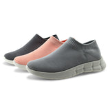 Women Walking Athletic Shoes Breathable Casual Running Knit Slip on Sneakers