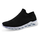 Women Walking Athletic Shoes Breathable Casual Running Knit Slip on Sneakers
