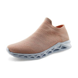 Women Walking Athletic Shoes Breathable Casual Running Knit Slip on Sneakers