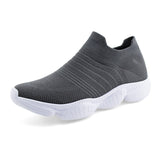 Women Walking Athletic Shoes Breathable Casual Running Knit Slip on Sneakers