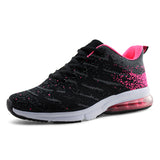 Women's Air Cushion Breathable Knit Walking Running Sneakers