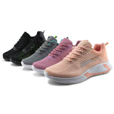 Women's Breathable Knit Walking Running Sneakers