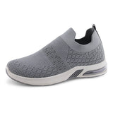Women's Air Cushion Breathable Knit Walking Running Sneakers