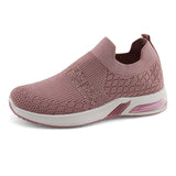 Women's Air Cushion Breathable Knit Walking Running Sneakers