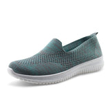 Womens Breathable Knit Loafers
