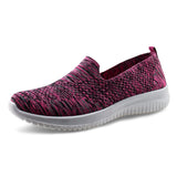Womens Breathable Knit Loafers