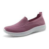 Womens Breathable Knit Loafers