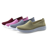Womens Breathable Knit Loafers