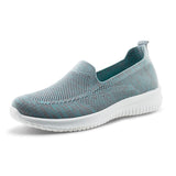 Womens Breathable Knit Loafers