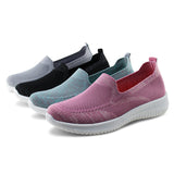 Womens Breathable Knit Loafers