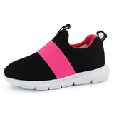 Kids Lightweight Knit Shoes Boys Girls Slip On Walking Sneakers