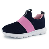 Kids Lightweight Knit Shoes Boys Girls Slip On Walking Sneakers