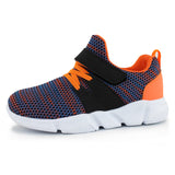 Kid Walking Athletic Shoes Breathable Casual Running Knit Slip On Sneakers