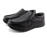 Boys' Lightweight Slip-On Back to School Uniform Dress Shoes-RTS