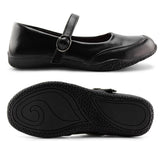 Girl's Flat Back to School Uniform Dress Shoes-RTS