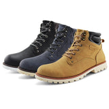Mens Casual Lace-up Comfort Chukka Ankle Boots