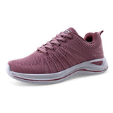 Women's Breathable Knit Walking Running Sneakers