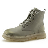 Kids Fashion Lace-Up Ankle Boots Girl Outdoor Workboots