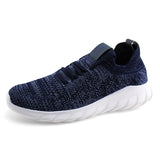 Men Knit Lace-up Walking Sport Sneaker Shoe