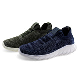 Men Knit Lace-up Walking Sport Sneaker Shoe