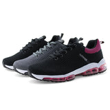 Women's Air Cushion Breathable Knit Walking Running Sneakers